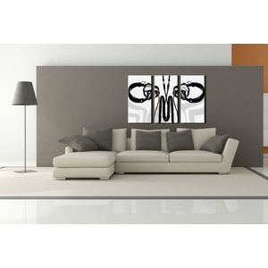 Ručně malovaný POP Art DJ 3 dílný 120x80cm obraz