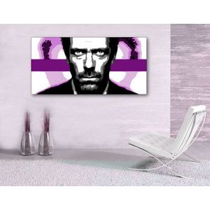 Ručně malovaný obraz POP Art Dr. HOUSE 1 kus 1010 dh | různé velikosti obraz