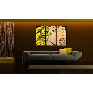 Ručně malovaný obraz POP Art LICHTENSTEIN 3 díly li3/x2 | různé velikosti obraz