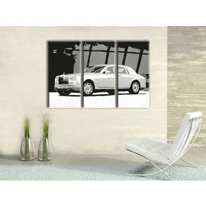 Ručně malovaný POP Art BENTLEY 3 dílný 120x80cm obraz
