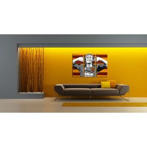Ručně malovaný POP Art Francesco Totti 3 dílný 120x80cm obraz
