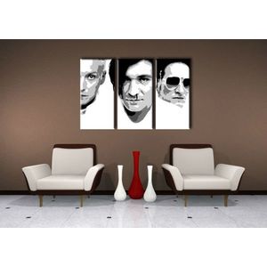 Ručně malovaný POP Art Die Ärzte 3 dílný 120x80cm obraz