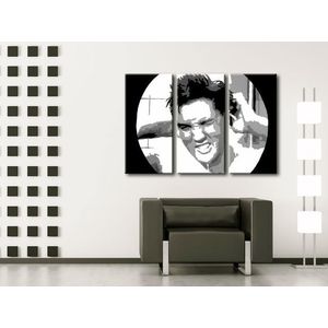 Ručně malovaný POP Art ELVIS 3 dílný 120x80cm obraz