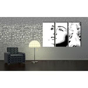 Ručně malovaný POP Art Madonna 3 dílný 120x80cm obraz