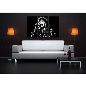 Ručně malovaný POP Art Mick Jagger 3 dílný 120x80cm obraz