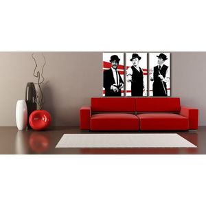Ručně malovaný POP Art Rat Pack 3 dílný 120x80cm obraz