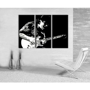 Ručně malovaný POP Art Santana 3 dílný 120x80cm obraz
