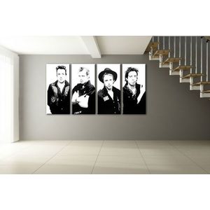 Ručně malovaný POP Art CLASH 4 dílný 160x80cm obraz