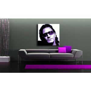 Ručně malovaný POP Art BONO-U2 1 dílný 100x100cm obraz