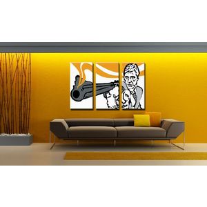 Ručně malovaný POP Art AL PACINO 3 dílný 120x80cm obraz
