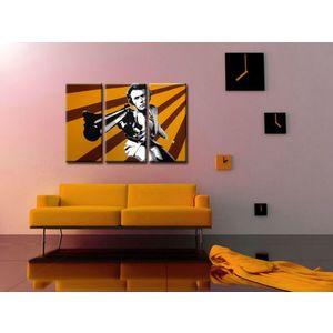 Ručně malovaný POP Art Clint Eastwood 3 dílný 120x80cm obraz