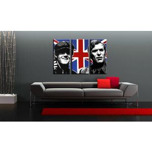 Ručně malovaný POP Art Italian Job 3 dílný 120x80cm obraz