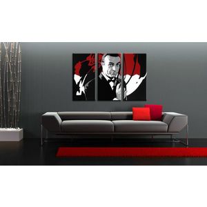 Ručně malovaný POP Art James Bond 3 dílný 120x80cm obraz