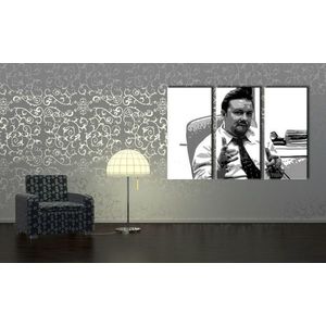 Ručně malovaný POP Art The Office 3 dílný 120x80cm obraz