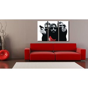 Ručně malovaný POP Art The Bondock Saint 3 dílný 120x80cm obraz