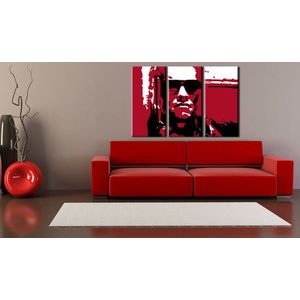 Ručně malovaný POP Art TERMINATOR 3 dílný 120x80cm obraz