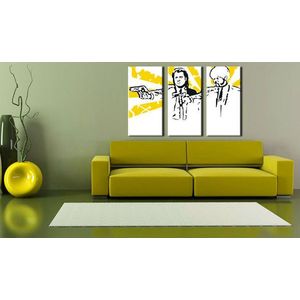 Ručně malovaný POP Art Pulp Fiction 3 dílný 120x80cm obraz