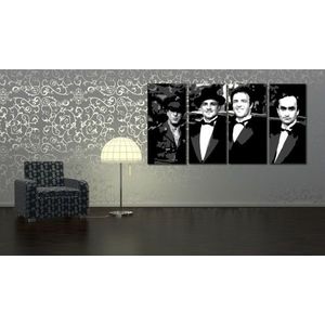 Ručně malovaný POP Art CORLEONE FAMILY 4 dílný 160x80cm obraz