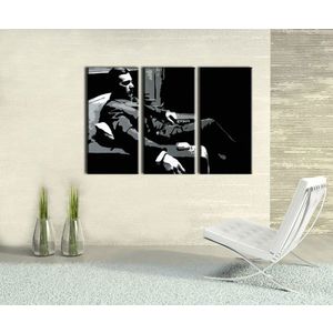 Ručně malovaný POP Art GODFATHER 3 dílný 120x80cm obraz