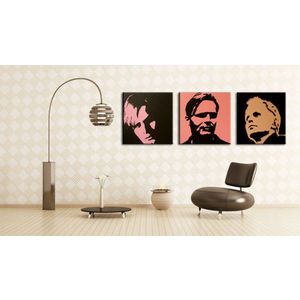Ručně malovaný POP Art Herbert Grônemeyer 3 dílný 150x50cm obraz