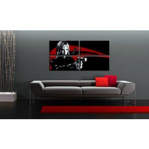 Ručně malovaný POP Art KILL BILL 4 dílný 160x80cm obraz
