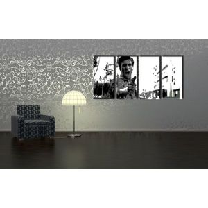 Ručně malovaný POP Art AL PACINO 4 dílný 160x80cm obraz