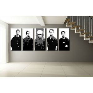 Ručně malovaný POP Art LINKIN PARK 5 dílný 200x80cm obraz