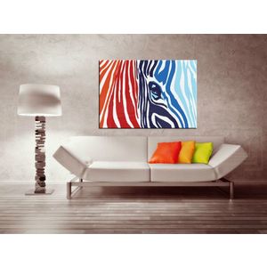 Ručně malovaný POP Art ZEBRA 1 dílný 100x70cm obraz