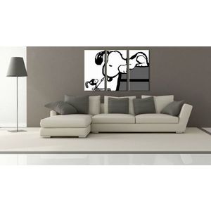 Ručně malovaný obraz POP Art SNOOPY 3 díly snoopy3 | různé velikosti obraz