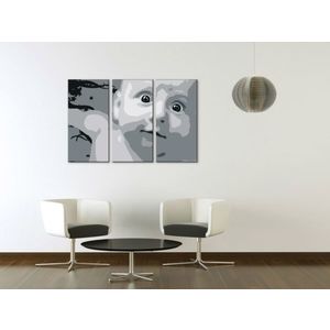 Ručně malovaný POP Art CHILD 3 dílný 120x80cm obraz