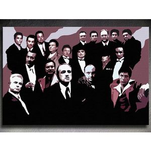Ručně malovaný obraz POP Art Mafiánská rodina 1 kus family2 | různé velikosti obraz