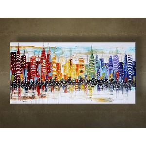 Ručně malovaná nástěnná malba CITY FB164E1 | různé velikosti obraz
