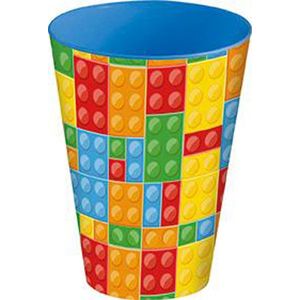 STOR Plastový kelímek 430ml kostky obraz