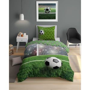 Povlečení bavlněné, Fotbal, 140 x 200cm + 70 x 80 cm obraz