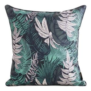 ArtFir Povlak na polštář GARDEN 12A | tmavě modrá/tyrkysová 45 x 45 cm obraz