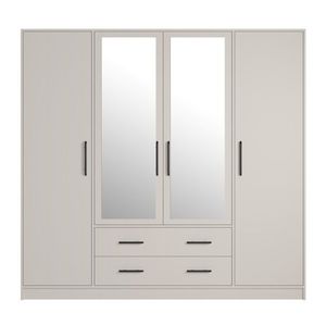 Meblar Šatní skříň SMART SRL1 se zrcadlem | cashmere obraz