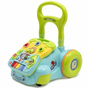 Dětské hrající chodítko Baby Mix modré obraz
