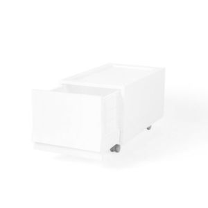 Modulární úložný box Wave Junior Snow s kolečky 43, 4 x 27, 2 x 22 cm, úzký - 1 šuplík - kolečka obraz