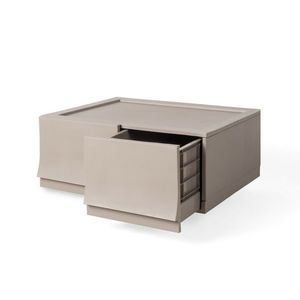 Modulární úložný box Wave twin Wood bez koleček 54, 6 x 43, 4 x 22 cm, široký - 2 šuplíky obraz