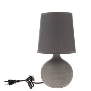 Keramická stolní lampa Grafit, 29 cm, šedá obraz