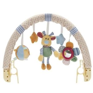 Hračka na kočárek Baby Mix květiny, medvídek a hvězdičky obraz