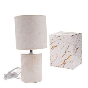 Keramická stolní lampa Light 33 cm, sv. béžová obraz