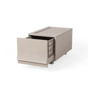 Modulární úložný box Wave Junior Wood s kolečky 43, 4 x 27, 2 x 22 cm, úzký - 1 šuplík - kolečka obraz