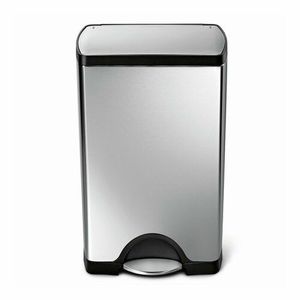 Simplehuman Obdélníkový pedálový koš 38 l, ocel obraz
