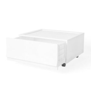 Modulární úložný box Wave Snow s kolečky 54, 6 x 43, 4 x 22 cm, široký - 1 šuplík - kolečka obraz