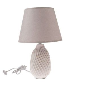 Keramická stolní lampa Vela, 38 cm, béžová obraz