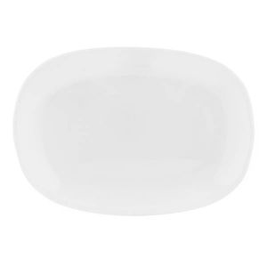 Altom Servírovací talíř z opálového skla White harmony 30 x 22, 5 cm obraz