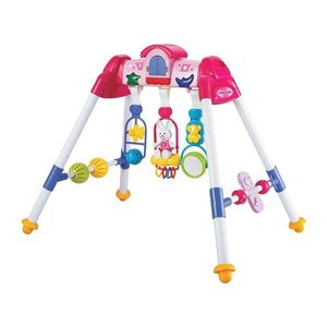 Dětská hrající edukační hrazdička De Lux Baby Mix pink obraz
