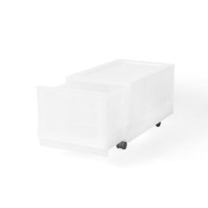 Modulární úložný box Wave Junior Mist s kolečky 43, 4 x 27, 2 x 22 cm, úzký - 1 šuplík - kolečka obraz