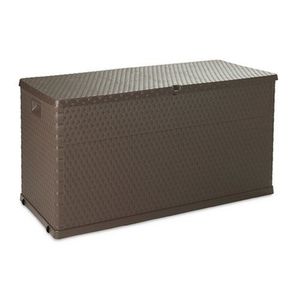 Box úložný zahradní Zahradní box na polstry RATTAN hnědá obraz